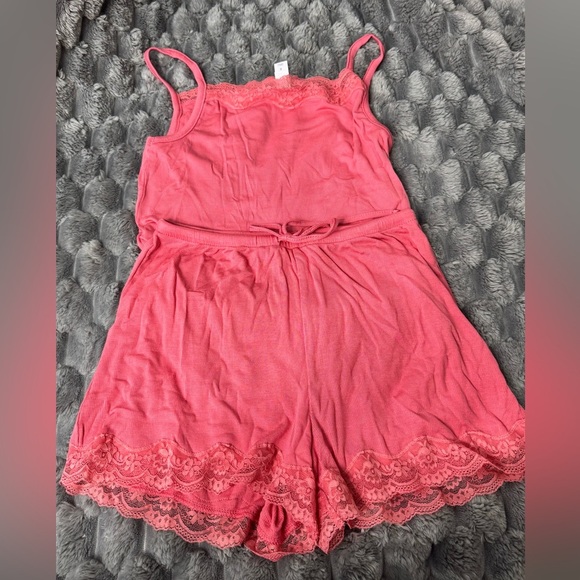 Auden Pink Ribbed Pajama Set Size XS, NWT - Picture 8 of 10